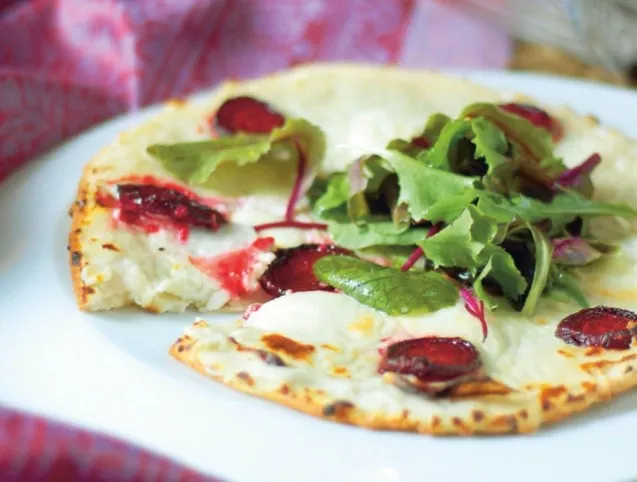 Céklás-kéksajtos pizza recept