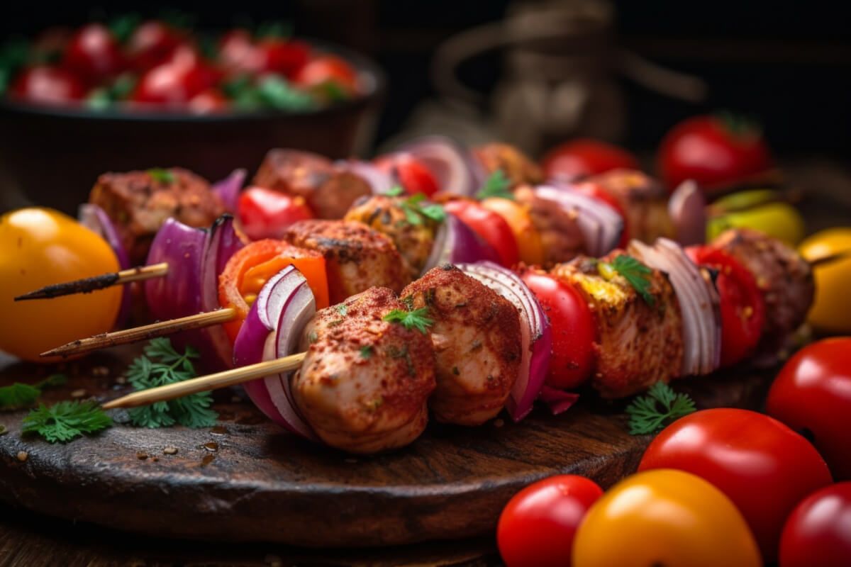 A fantáziánk szab csak határt, hogy milyen nyársakat sütünk a grillen (Shutterstock)