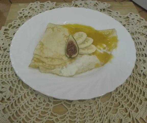 Kókuszos palacsinta mangóöntettel recept