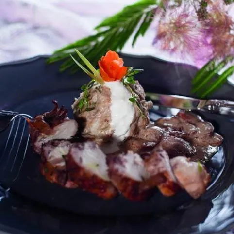 Vörösboros nyúlpecsenye recept