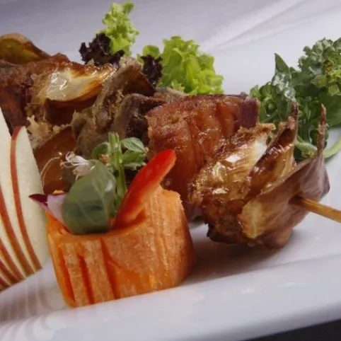 Májfalatok nyárson sütve recept