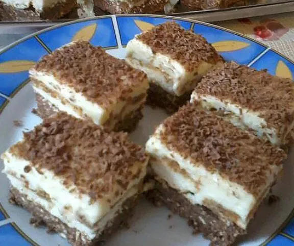 Sütés nélküli vaníliás kocka recept