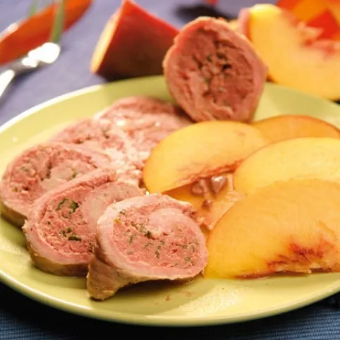 Pulykatekercs hagymás mártással recept