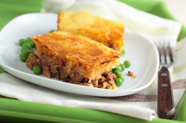 A Shepherd’ pie tetejét nem tészta, hanem krumpli fedi, igen népszerű angol fogás