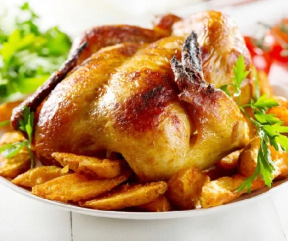 Mandulával és mazsolával töltött csirke recept