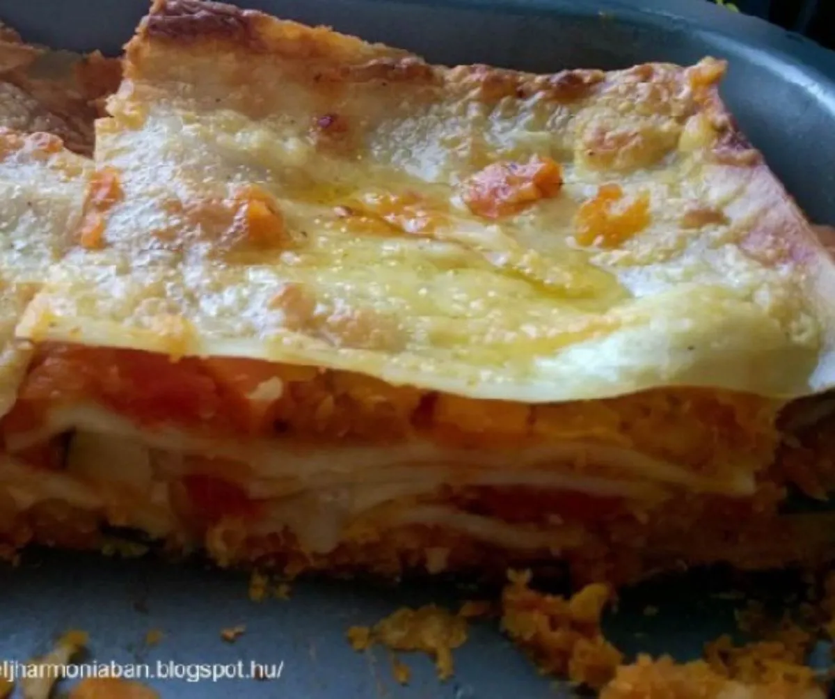 Vöröslencsés lasagne / Fotó: MME