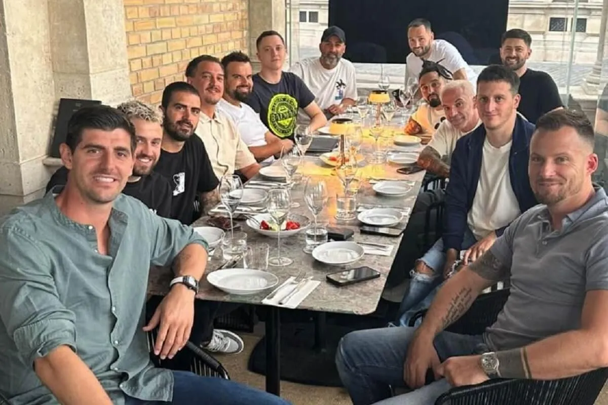 Thibaut Courtois és barátai Budapesten /Fotó: Instagram/thibautcourtois/