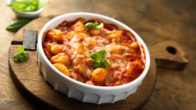 Paradicsomos gnocchi sütőben sütve