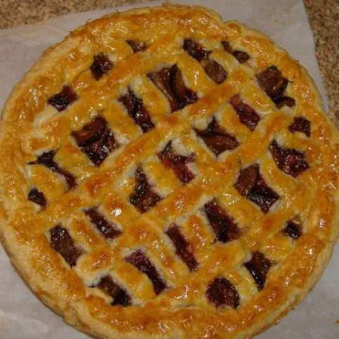 Rácsos szilvás pite recept