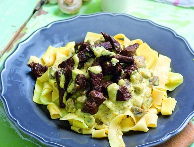 Pappardelle mustáros marhahússal recept