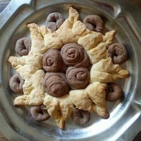 Kalács-virág recept