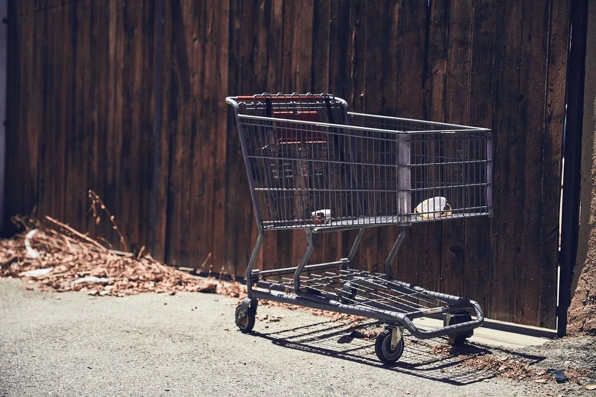 Ha a bolton kívül kapnak el minket a rendőrök a bevásárlókocsival, akár igazoltathatnak is /Fotó: Shutterstock