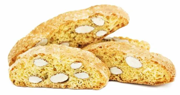 A népszerű olasz kekszféle, a cantuccini is mandulával készül, bár már léteznek diós, pisztáciás változatok is