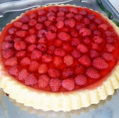 Pudingos málnatorta recept
