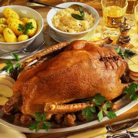 Gesztenyével töltött liba recept