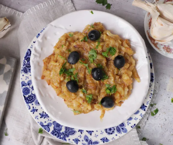 Tőkehal krumplival - Bacalhau a bras recept