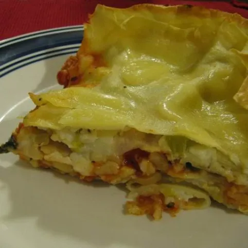 Zellerszáras-paradicsomos lasagne recept