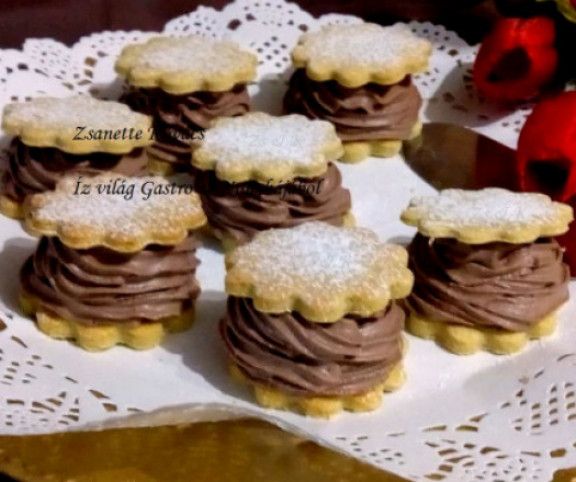 Csokihabos linzer recept