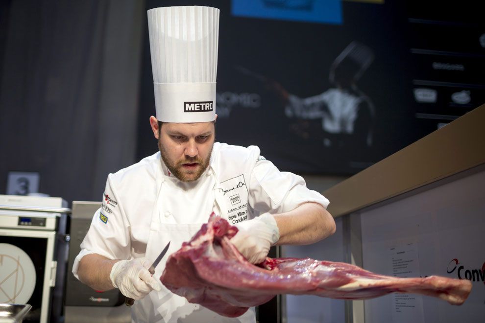 Christopher William Davidsen norvég séf a Bocuse d'Or szakácsverseny európai döntőjén