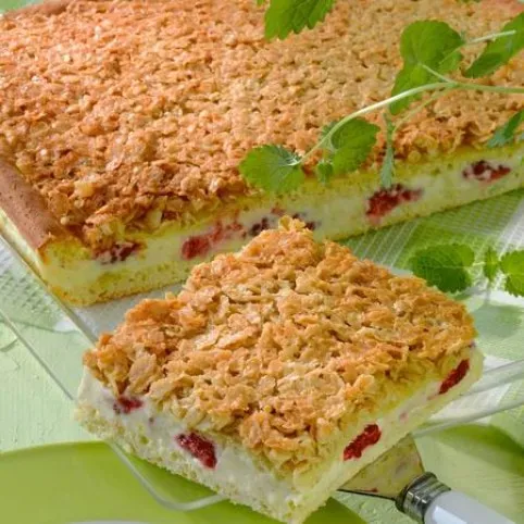 Müzlis-málnás pite recept