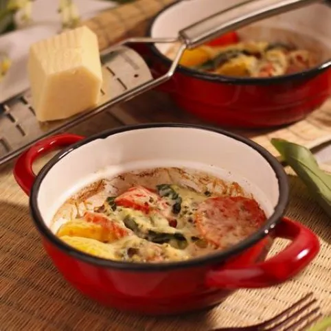 Sült ratatouille juhsajttal recept