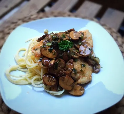 Gluténmentes gombás csirke recept