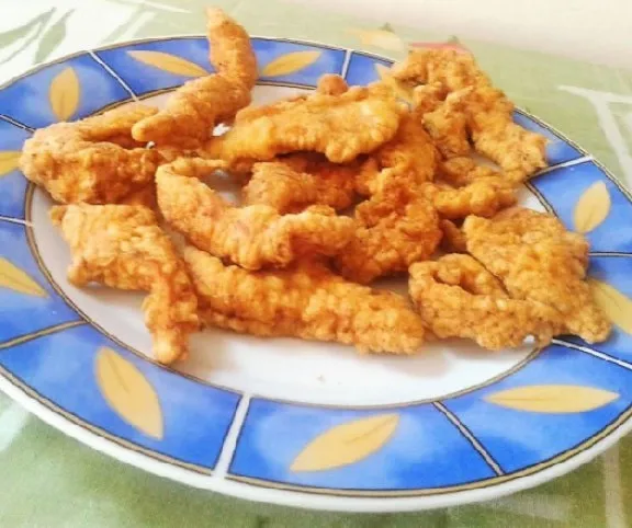 Fokhagymás bundában sült csirkefalatok recept