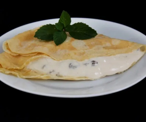 Borkrémhabos palacsinta recept