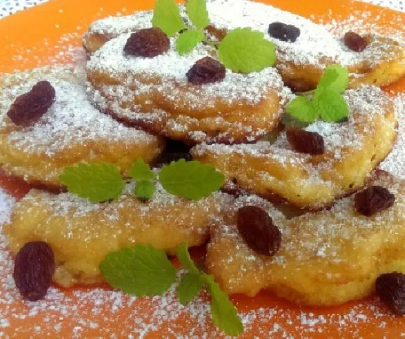 Mazsolás rizsfánk recept