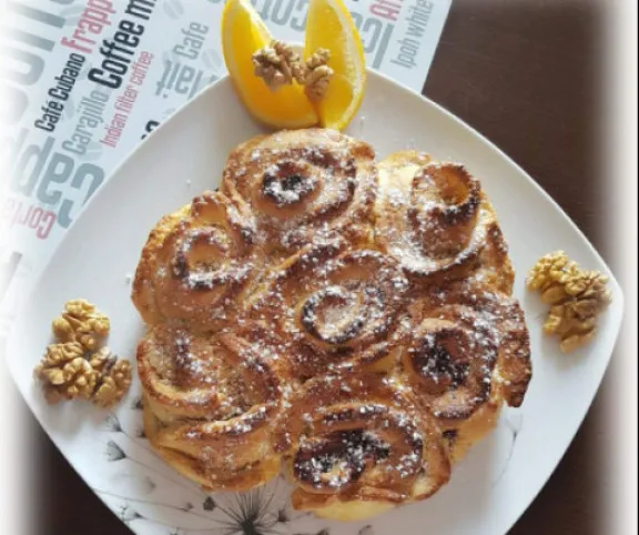 Diós rózsakalács tej- és gluténmentesen recept