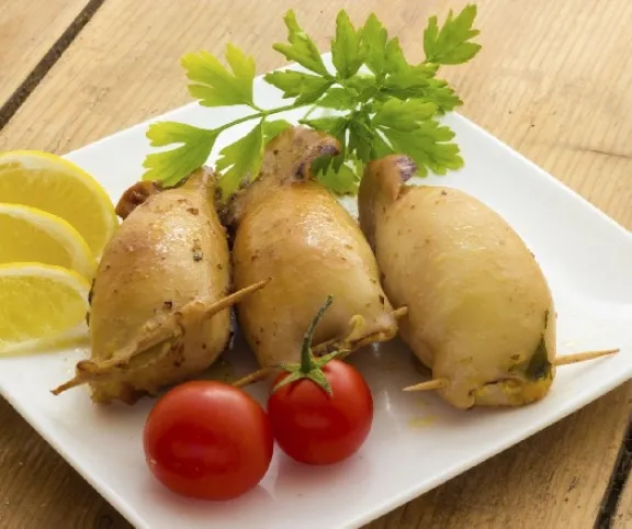 Szardellával töltött tintahal recept