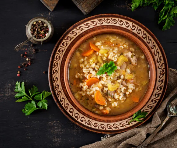 Zöldségleves árpagyönggyel recept