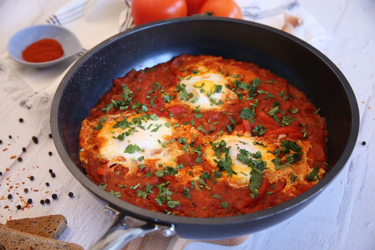 Shakshuka, közel-keleti lecsó recept