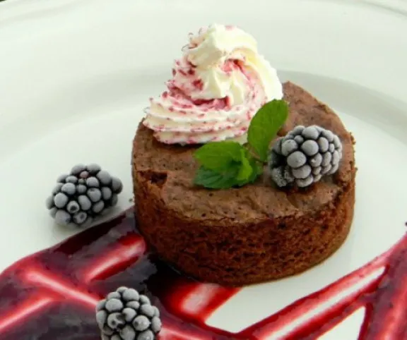 Brownie házi szederlekvárral recept