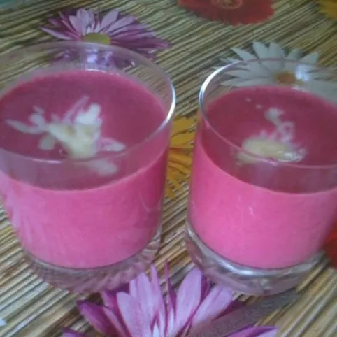 Málnás turmix, vanília pudinggal recept