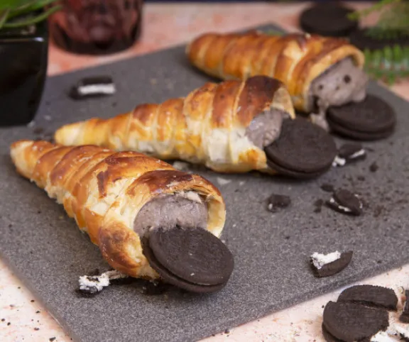 Oreókrémes tölcsérdesszert recept