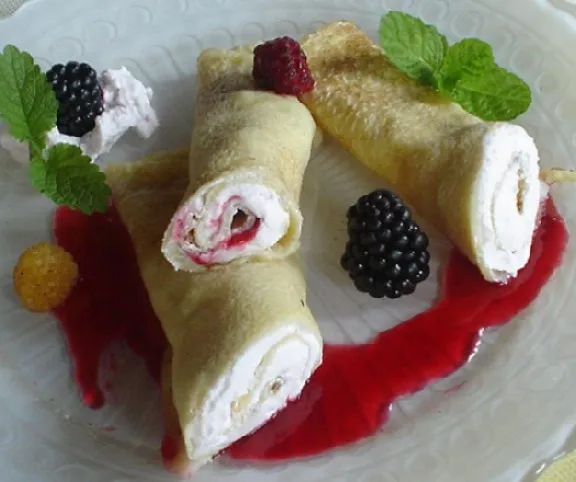 Palacsinta szederhabbal recept