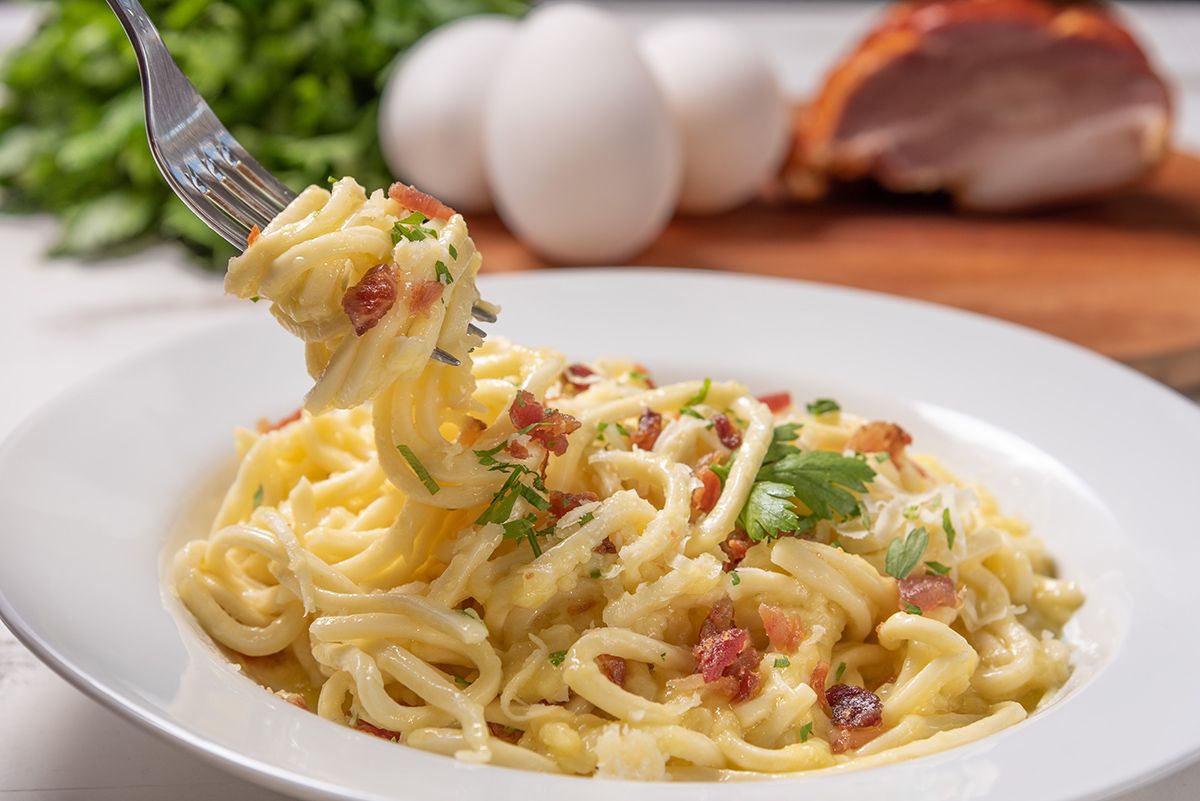 Az olaszok nemzeti étele, a carbonara igazából nem is olasz /Fotó: Shutterstcok