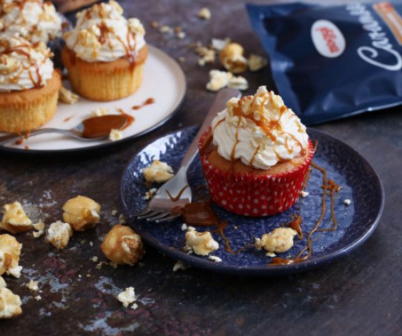 Cupcake vajkaramellás popcornnal recept