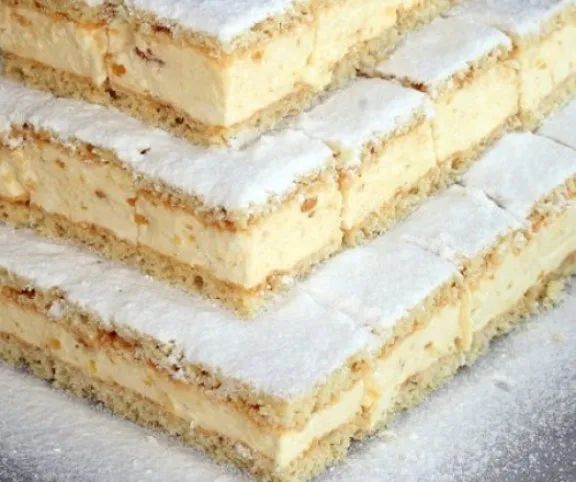 Túrókrémes szelet recept