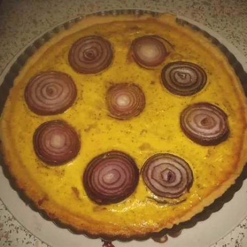 Sonkás-ricottás quiche recept
