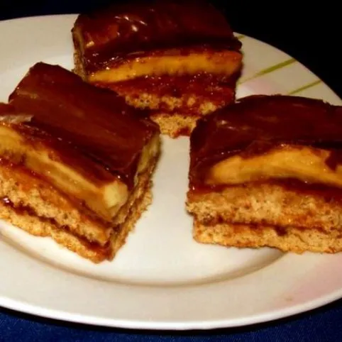 Diós banánszelet recept