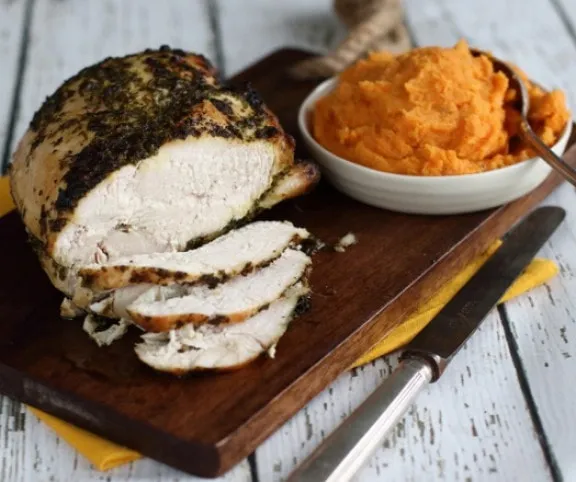 Petrezselymes pácolt pulykamell  recept