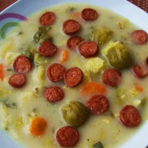 Frankfurti leves kelbimbóval recept