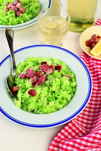 Borsókrémes rizottó sült tarjával recept