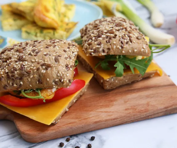 Tojáslepényes szendvics friss zöldségekkel recept