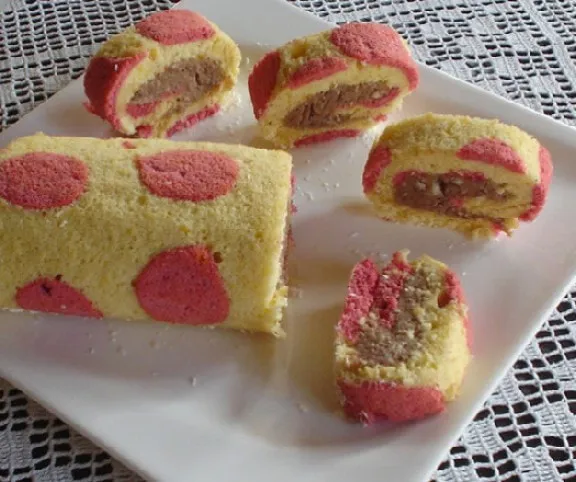 Pöttyös tekercs recept