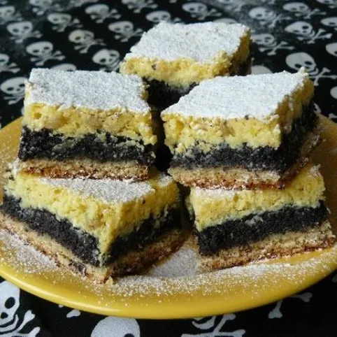 Túrós-mákos szelet  recept
