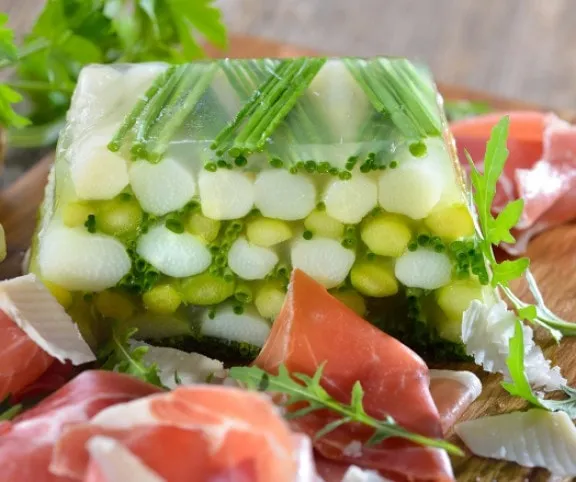 Spárga aszpikban recept