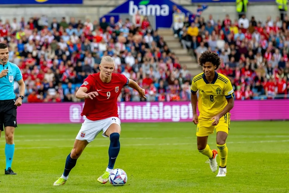 Erling Haaland a norvég válogatott és a Manchester City sztárja /Fotó: Shutterstock